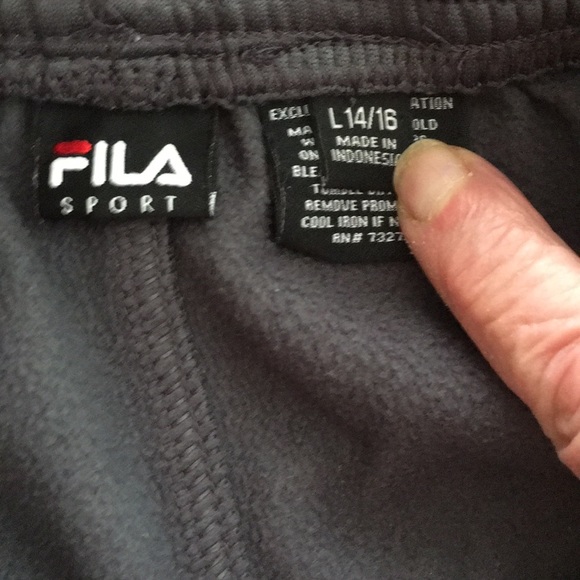 Fila boys pants 2 pairs gray and black - Picture 3 of 5